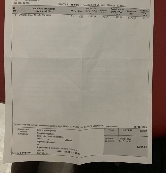 Purificator p60 elite