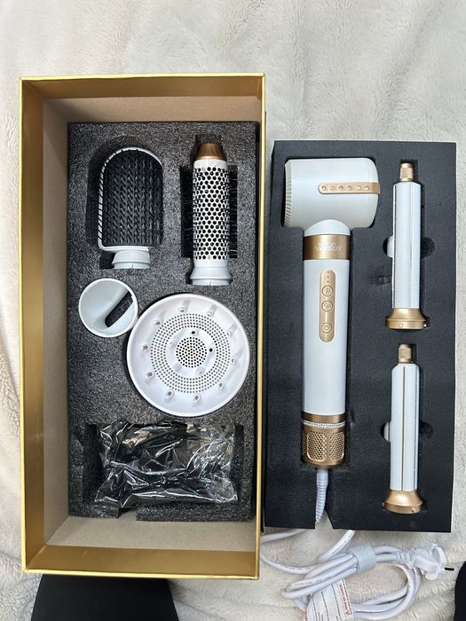 Perie electrica Ukliss Airstyler 7 in 1 asemanator cu Dyson