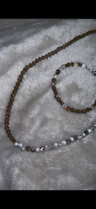 Гердани от естествени камъни и стъклени мъниста