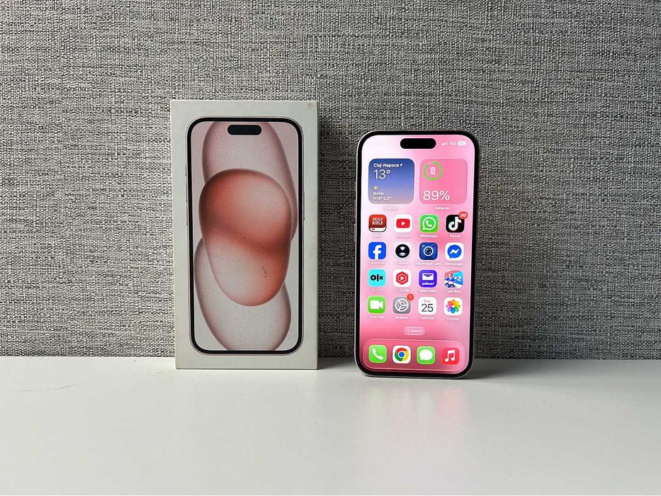 iPhone 15 Pink 128 Gb stare foarte buna