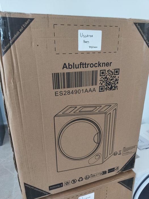 Uscător de Rufe cu Design Compact, Capacitate de 2,5kg,