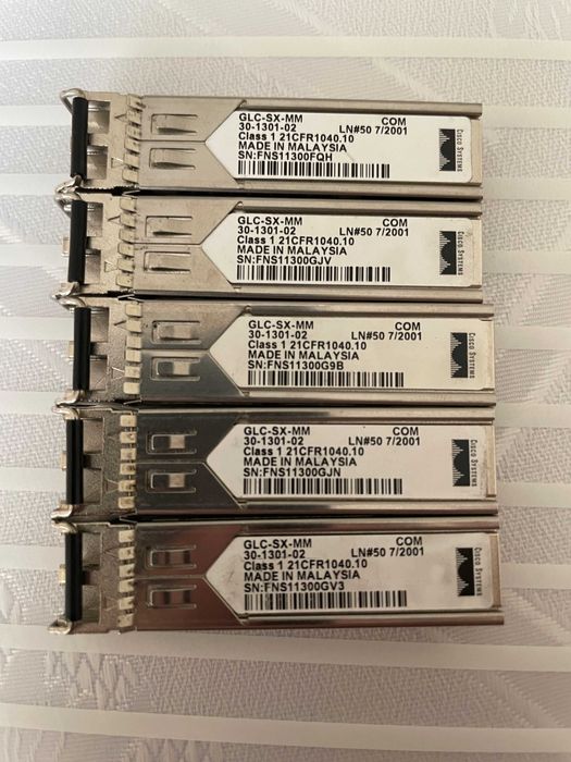 Продавам SFP-та Cisco, Gigastream, NeoPhotonics