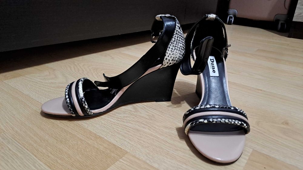 Дамски сандали Dune London - 37, змийски детайл