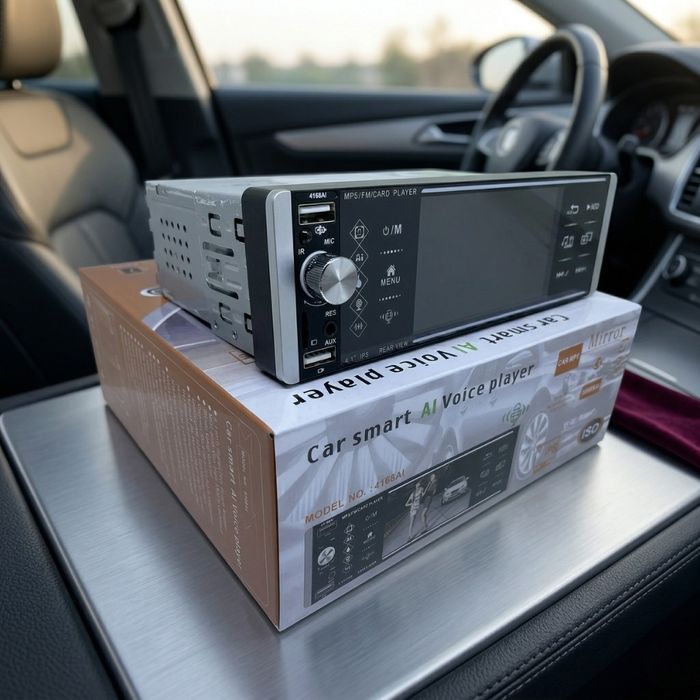 Авторадио Pioneer 4168T 1DIN с 4.1" Сензорен екран  Bluetooth  3x USB Mirror Link  Камера за задно виждане MP5 плеър FM Радио
