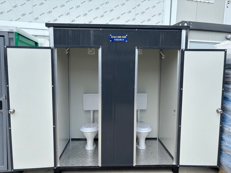 Toaleta WC ecologica racordabila vas englezesc cu 2 posturi HELSINKI