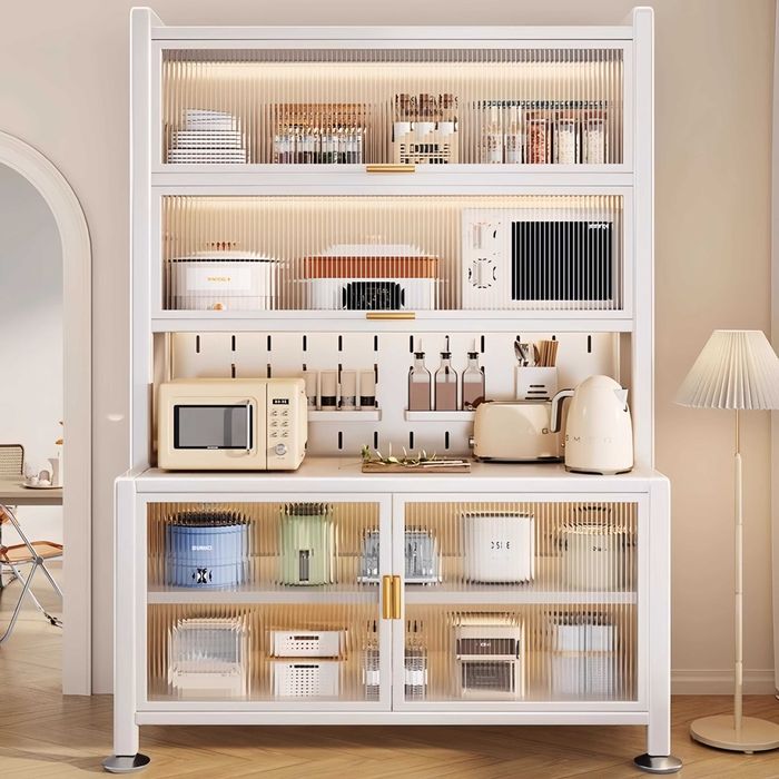 Кухонный сервант/Шкаф для хранения/Сервант с откидной дверцей вверх