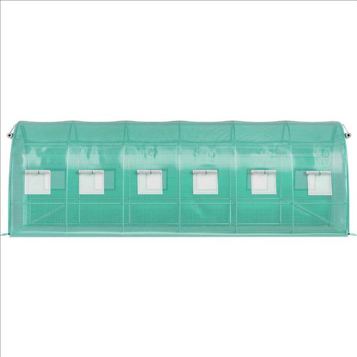 Solar de grădină 6x4x2.5m, polietilenă 240 g/m2, rezistentă la UV, țeavă 32 * 1.2mm
