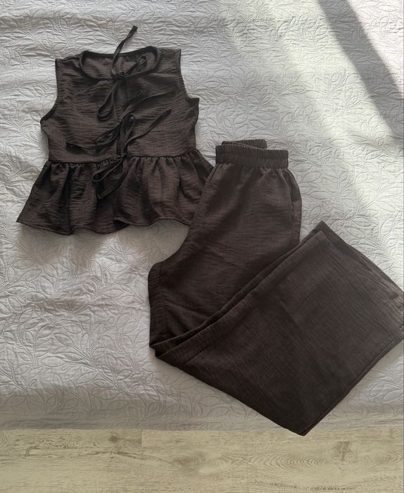 Кафяв дамски комплект