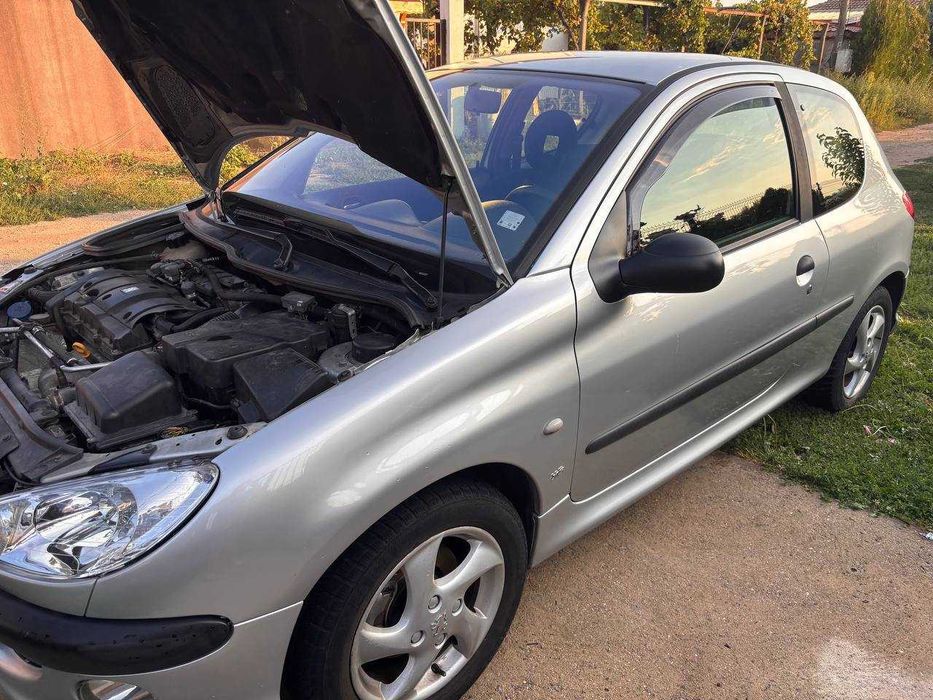 Напълно обслужен автомобил Peugeot 206 с газов инжекцион
