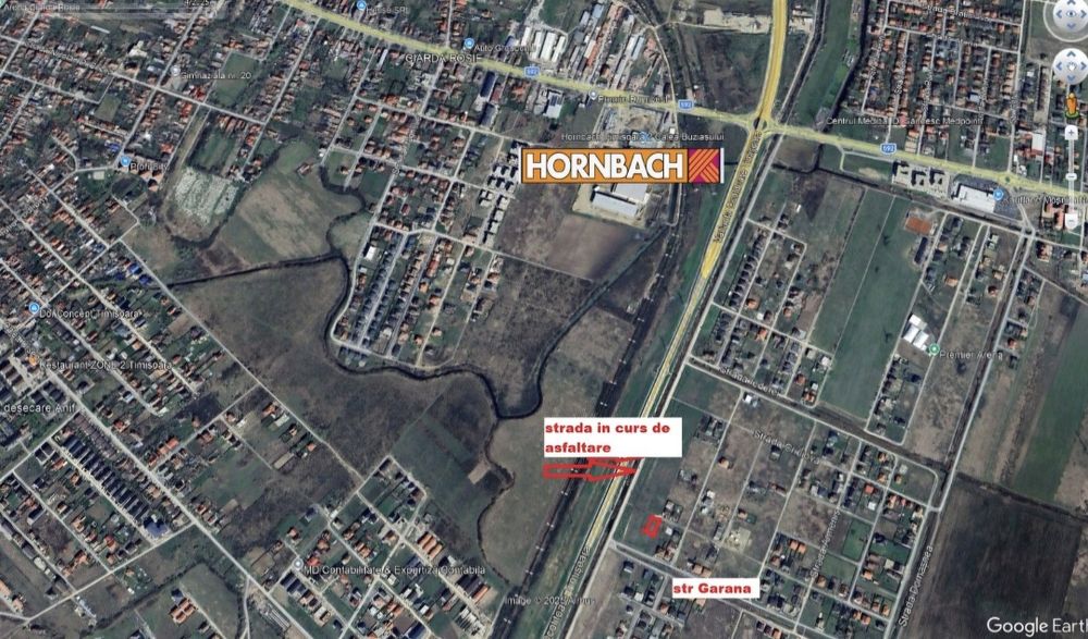 Vand teren 518 mp Mosnita aproape de Hornbach