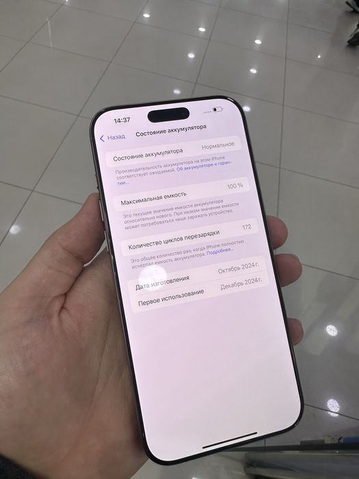 Iphone 16pro max 256gb 100%