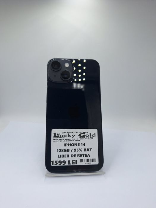 Iphone 14 128GB 95% bat liber de rețea #49410