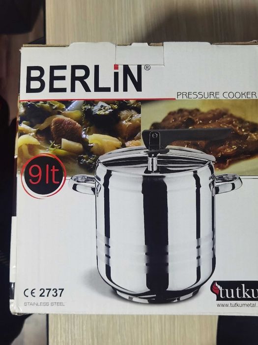 Oala sub Presiune Berlin 9 Litri Otel Inoxidabil Inox Noua Sigilata