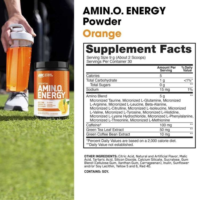 Optimum Nutrition Amino Energy 270 g Orange (AKSIYADA)