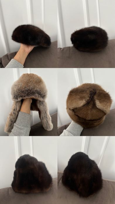 Caciuli din blana naturala