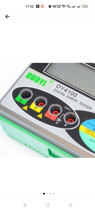 Tester digital de rezistență la pământ DY4100,