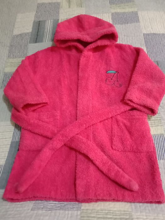 Махровые халаты для девочек и комплект полотенец новый