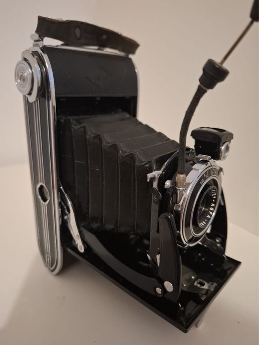 Cameră foto vintage Agfa Anastigmat – pliabilă ,burduf cu film inclus