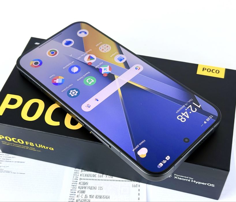 НОВ! Xiaomi Poco F8 Ultra 5G 512GB 16RAM Black 2г. Гаранция!