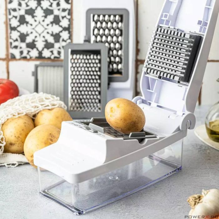 Dispozitiv pentru tocat legume, cu 5 lame interschimbabile, KingHoff