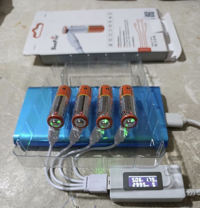 Крона акумулятор батарейка литий АА ААА суперсильная пере заряжаемая