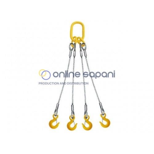 Стоманени сапани с халка и куки 1–4 клона за повдигане, сертифицирани