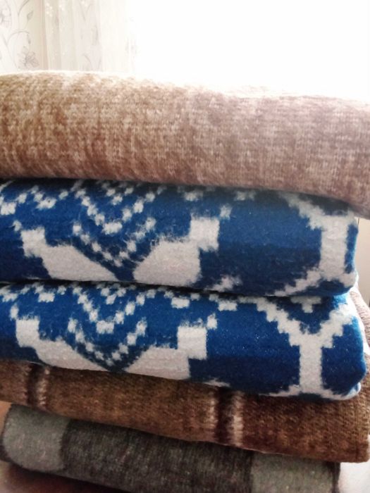 5 броя вълнени одеала