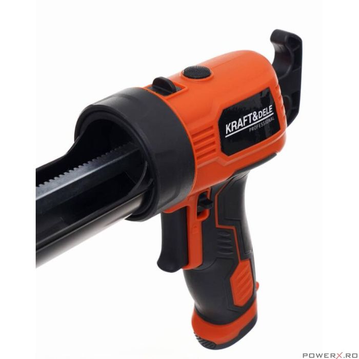 Pistol pentru silicon cu baterii tip AA, 6 V, Kraft