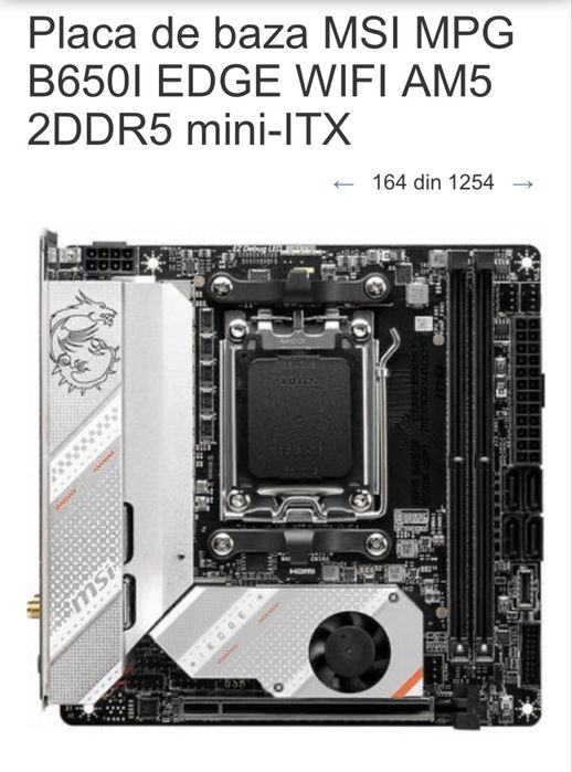 Gaming PC ITX Ryzen 5 7600x B650i Deepcool Ch170