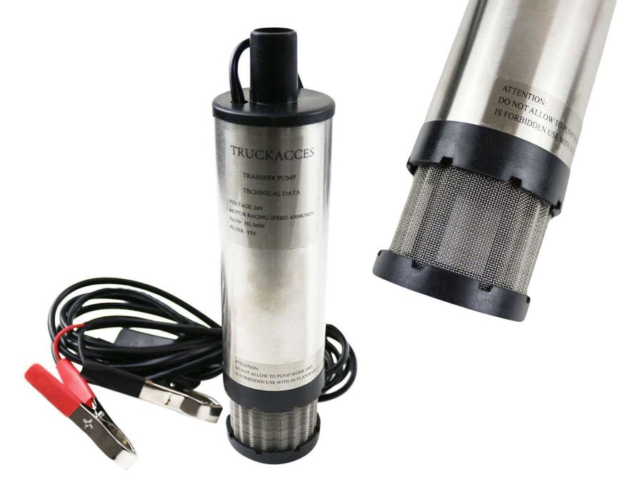 Електрическа помпа за изпомпване и пренос на гориво 12V/24V с Филтър