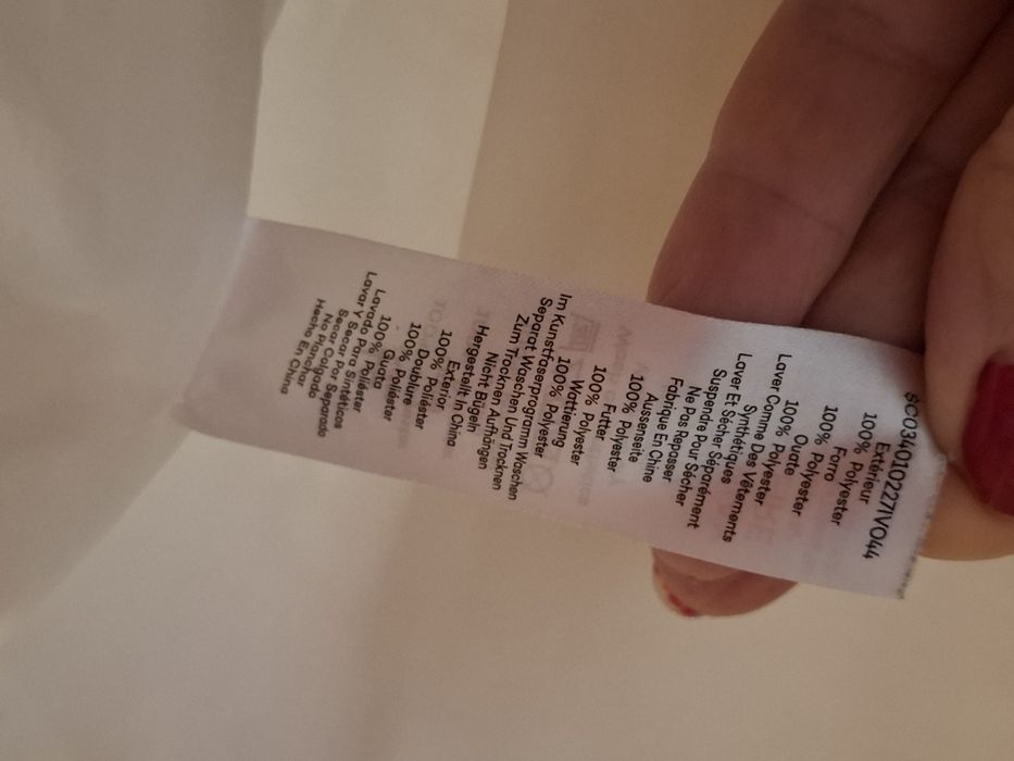 Jacheta matlasata alba Bonmarché