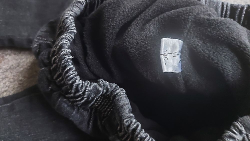 Топъл ватиран дънков панталон 140см