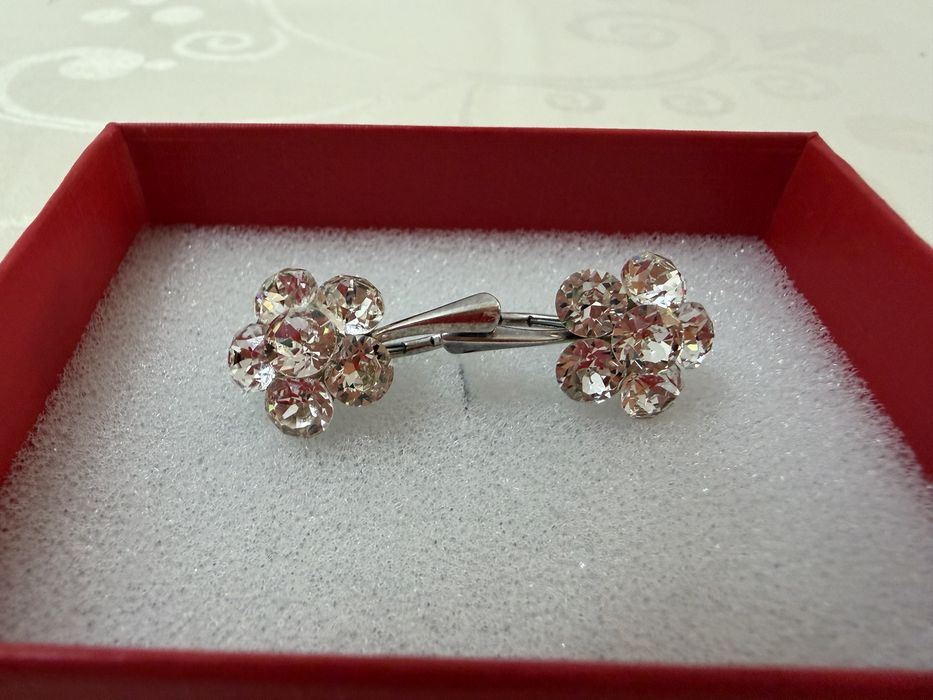 Cetcei superbi din argint cu pietre swarovski