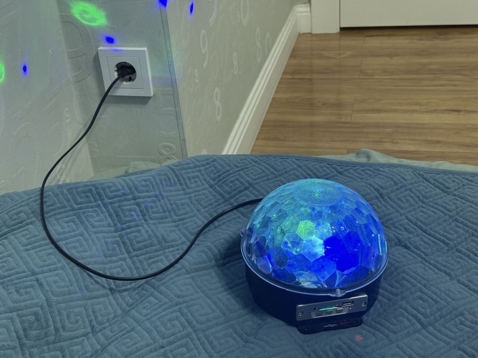 LED диско-шар / светомузыка с эффектом 360°