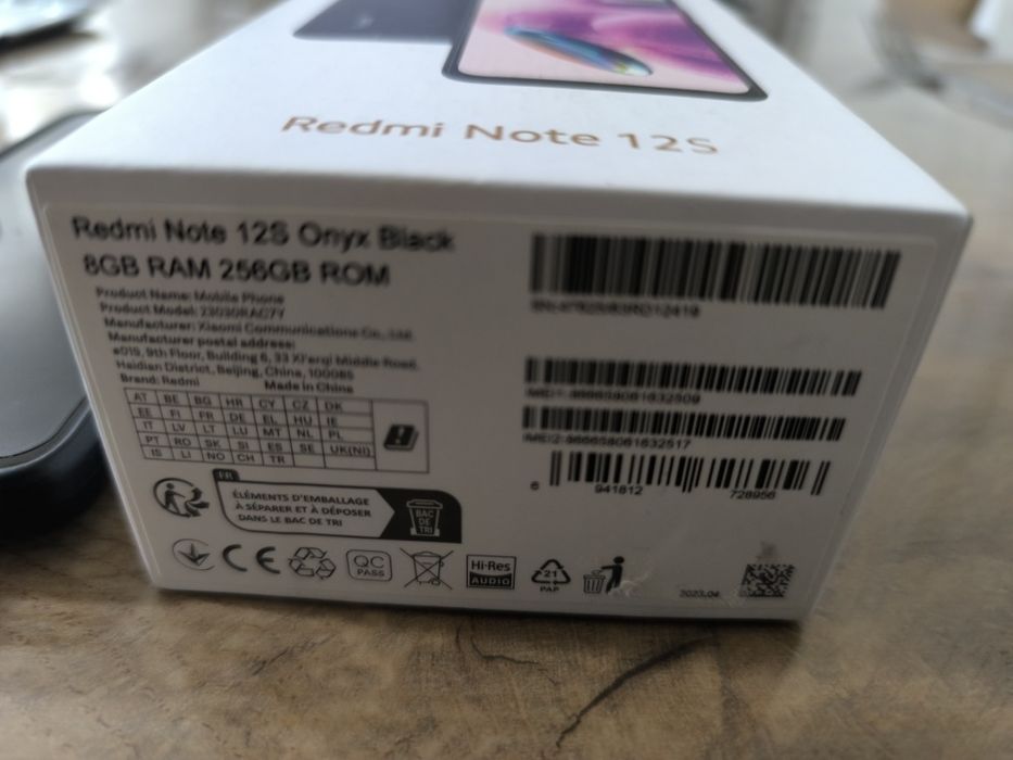 Xiaomi  Redmi note 12s 8gb,256gb