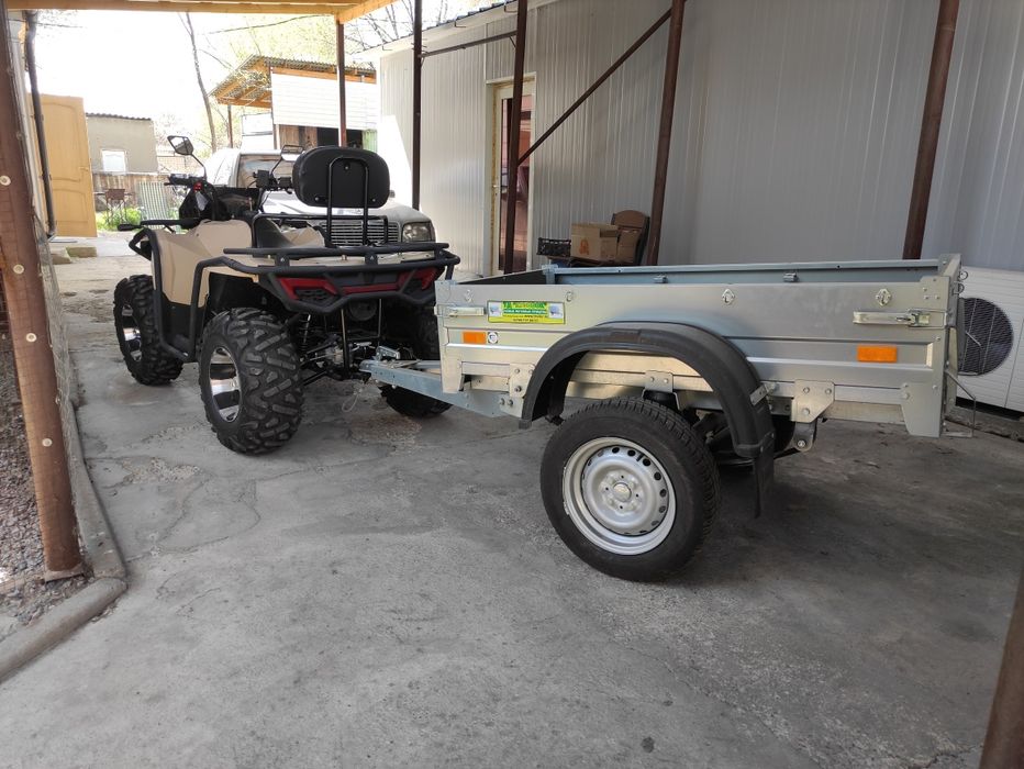 Квадроцикл с прицепом!