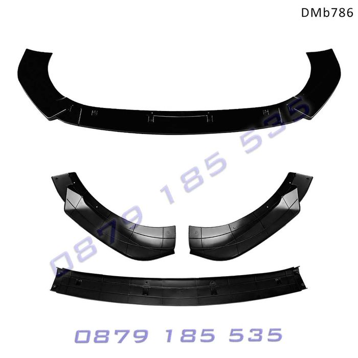 Черен лип спойлер предна броня Mercedes GLB X247 AMG мерцедес глб амг