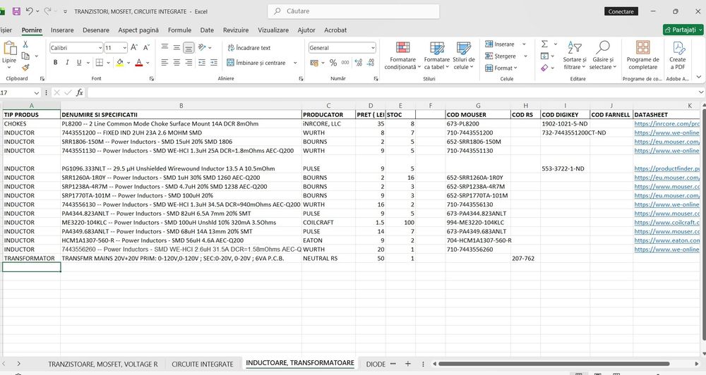 Componente Electronice Originale: Mosfets, Circuite Integrate, Induct