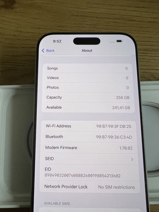 Бартер iPhone 16 pro max 90% natural