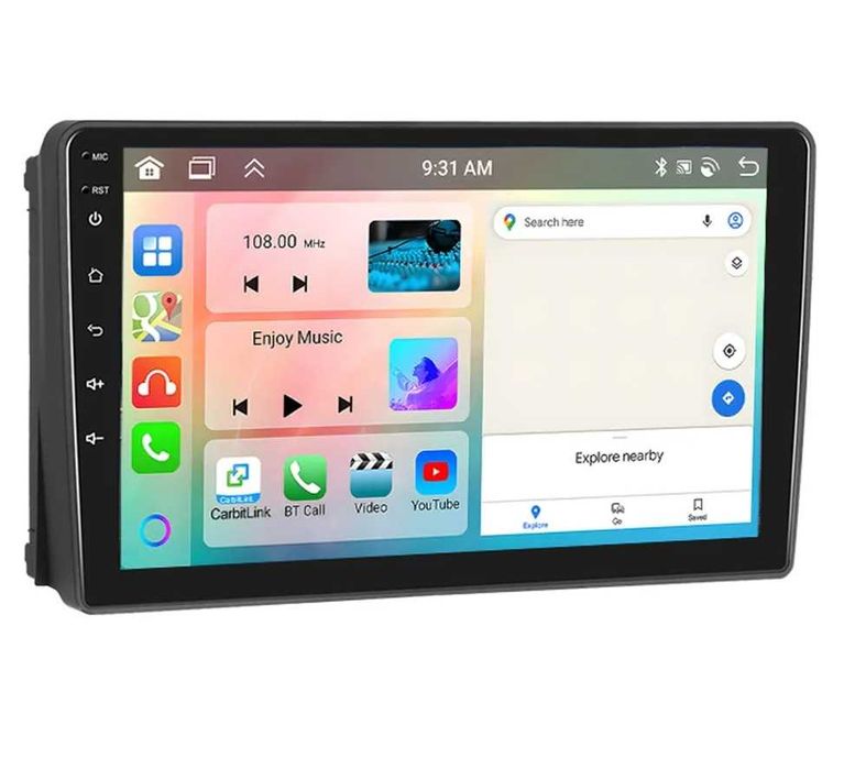 Мултимедия Двоен дин, Навигация, за Ford Focus, Ford Transit, CARPLAY, WAZE Android, Transit, Focus 2005-2016 година