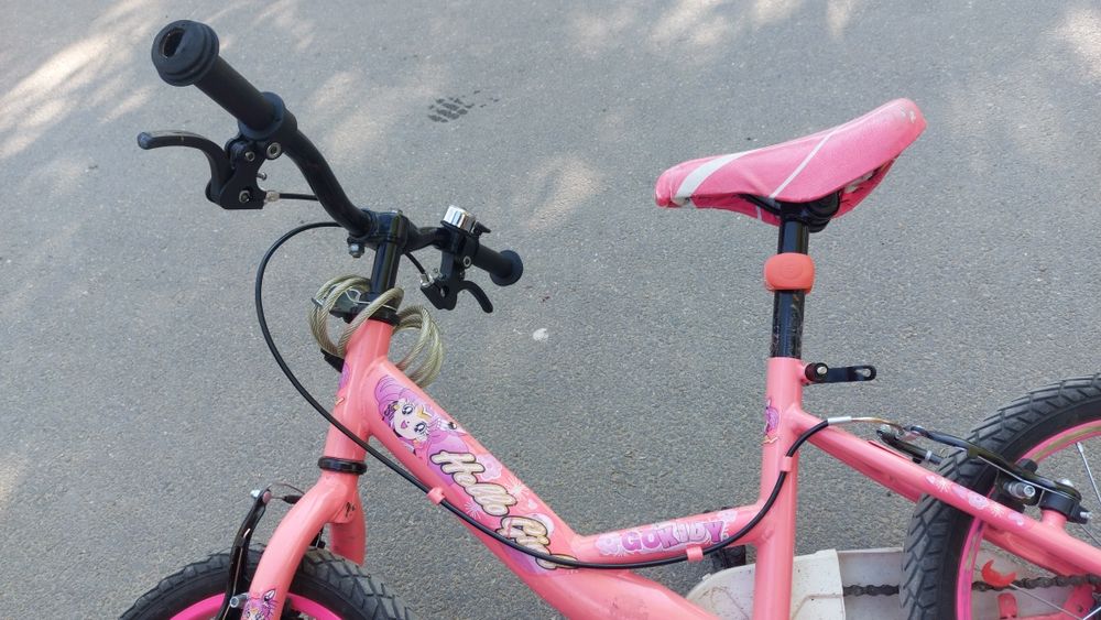 Bicicleta roti 16 roz copii fete hello girl fetita