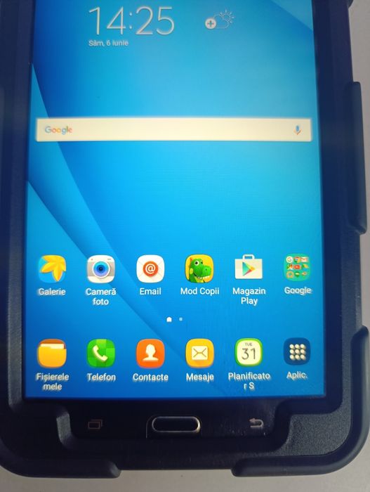 Tableta samsung t285 display 7 inch cu husa rezistenta sock  slot sim și card