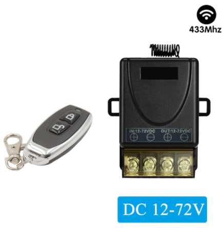 Безжично Wireless 433MHz дистанционно DC 12V-72V 30A