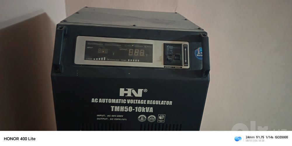 HN TMH50-10KVA avtomatik kuchlanish stabilizatori sotiladi.HN TMH50-10