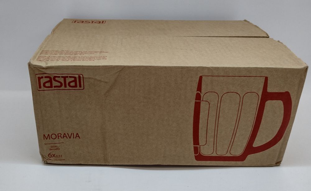 Комплект от 6 халби за бира с вместимост 500 мл, чисто нови.
Оригиналн