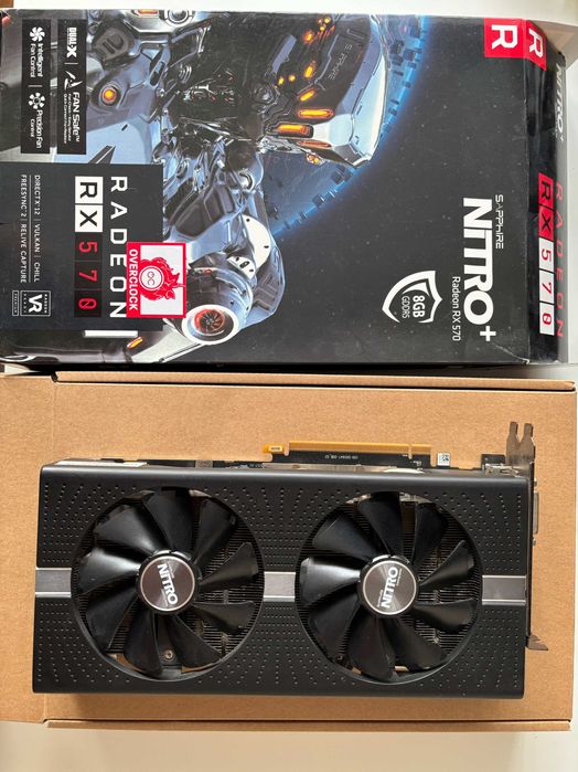 Видео карта AMD Sapphire nitro+ RX570 8GB