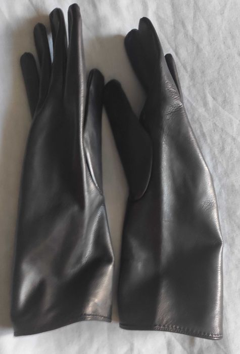 Manusi lungi piele 29 cm, piele nappa, marimea 6.5, 7, 7.5, 8