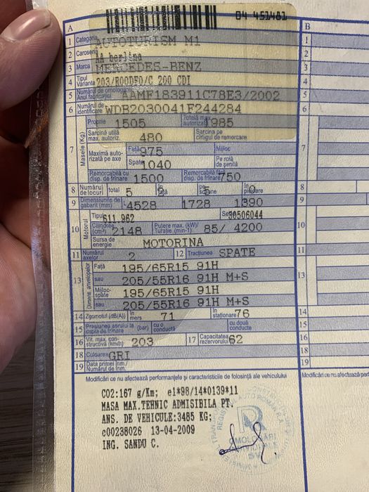 Piese mercedes c class w203 motor 2.2 cutie manuala