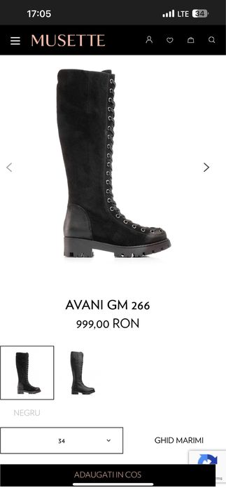 Cizme Musette Avani copii 33