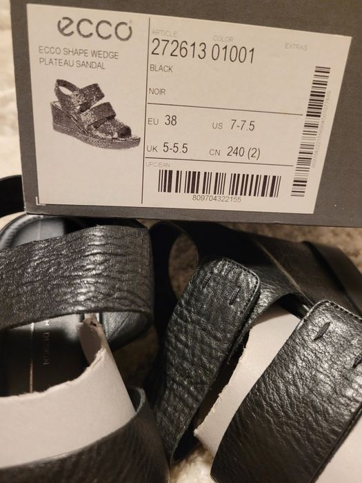 Ecco sandale cu platforma de dama, 38